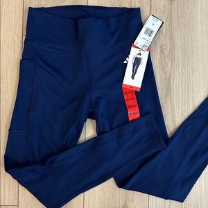 NWT Adidas Women’s 7/8 Tight Dark Blue Size Medium